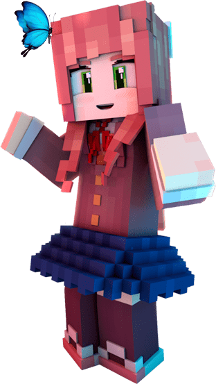 Девушка на серверах Майнкрафт