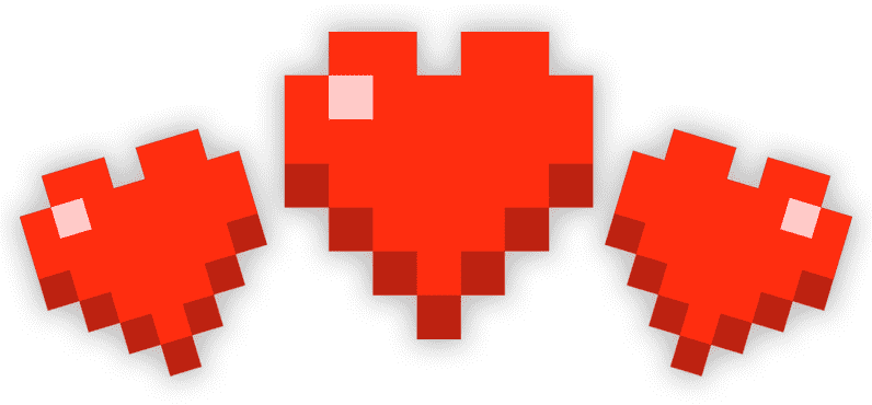 Сердца Майнкрафт