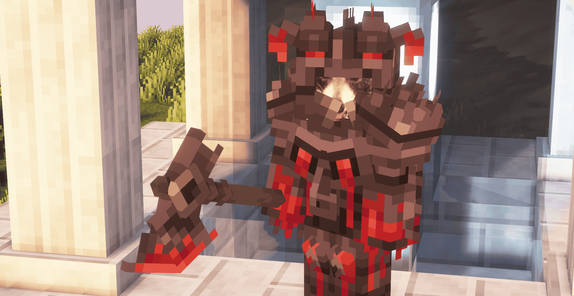 Топор из пропитанного кровью сплава