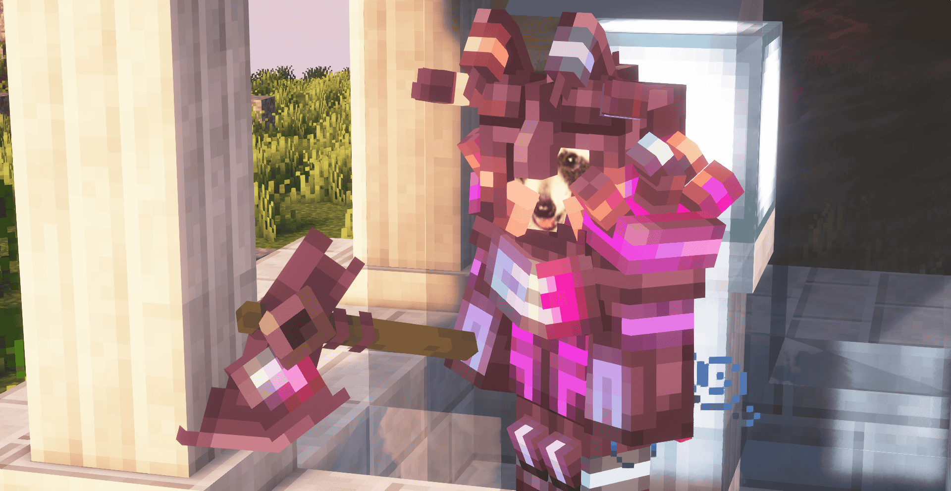 Топор из мульти-сплава из драконьей стали